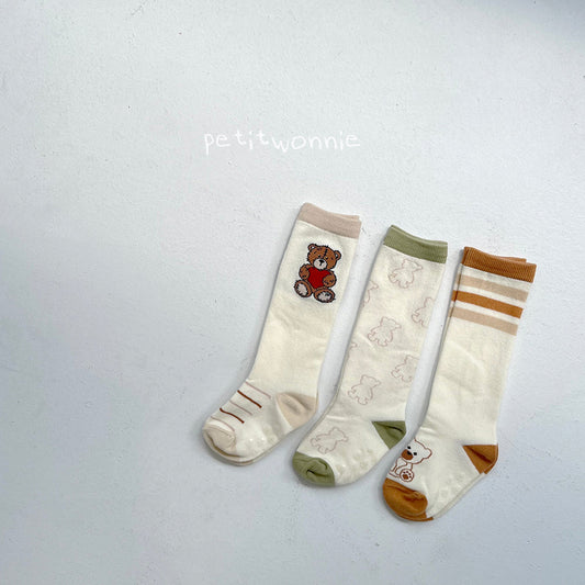 [Petit Wonnie] Bear Knee Socks