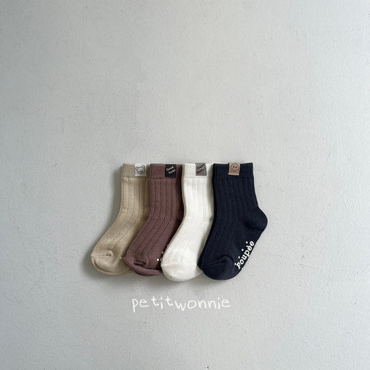 [Petit Wonnie] Label Socks Set