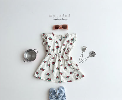[My Bebe] Frill Sleeve Dress