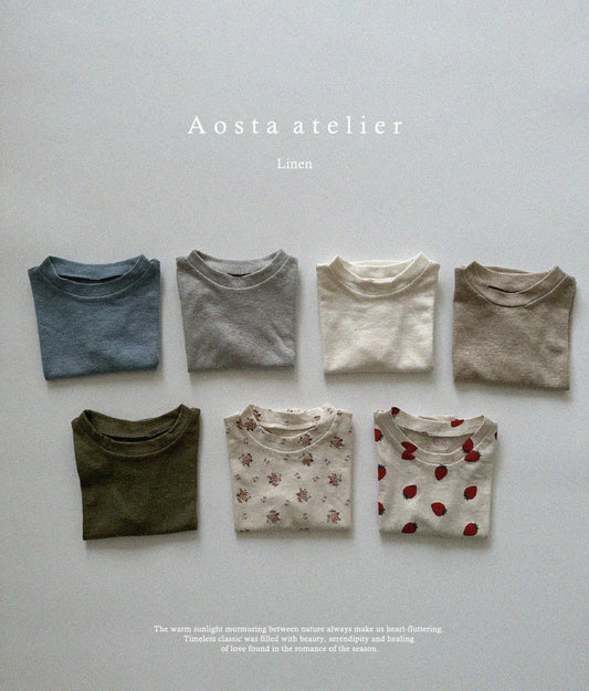 [Aosta] Linen T-Shirts