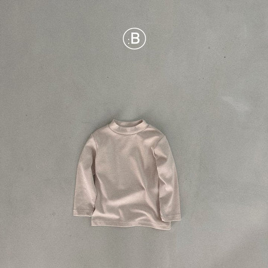 Bell Solid Turtleneck T-Shirts [Beige/S(2-3yr)]