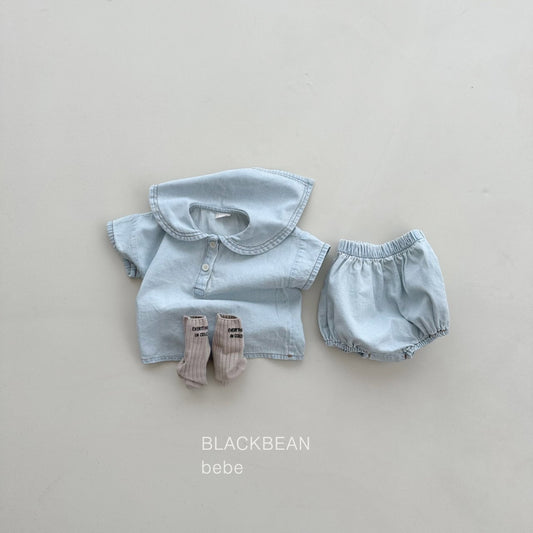 [Black Bean] Mountain Baby Top Bottom Set
