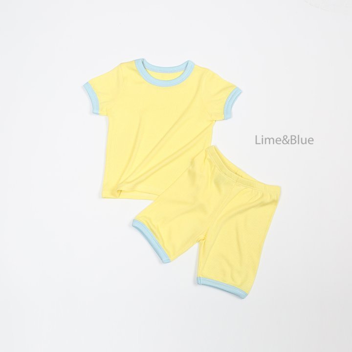 [Lime&Blue] Macaroon Home Wear Set