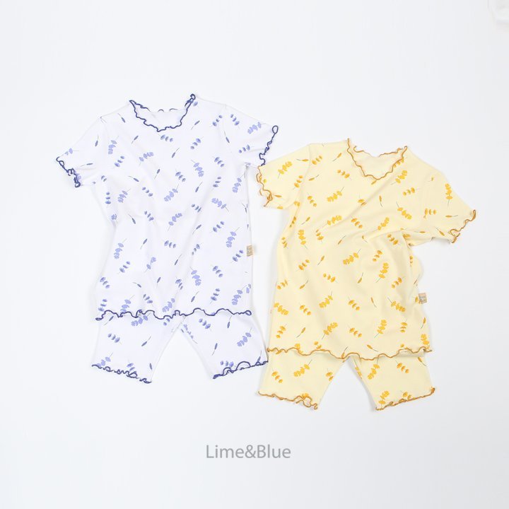 [Lime&Blue] Lavender Home Wear Set