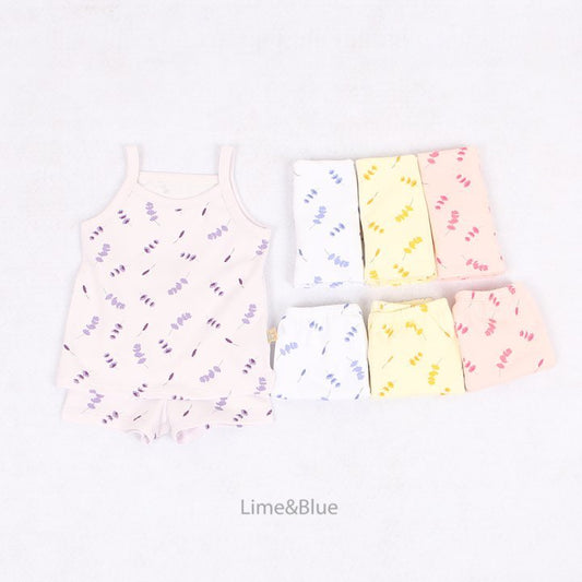 [Lime&Blue] Lavender Summer Home Wear Set