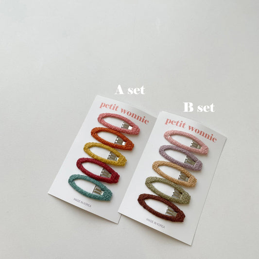 [Petit Wonnie] Knit Hair Pin Set