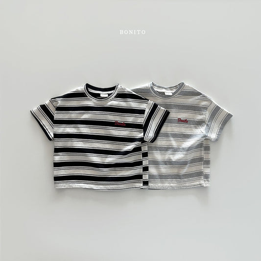 [Bonito] Loose Stripe T-Shirts