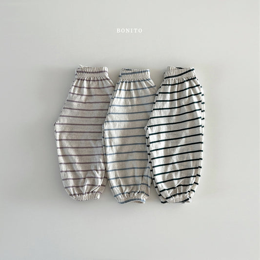 [Bonito] Stripe Linen Jogger Pants