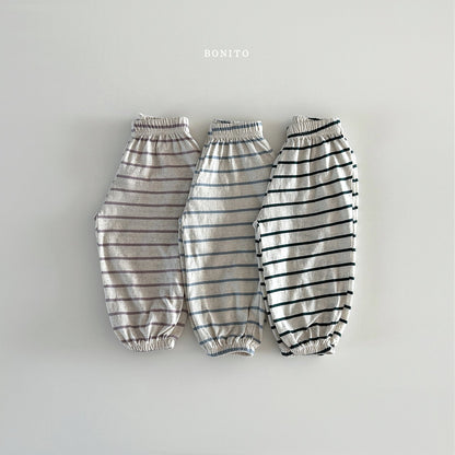 [Bonito] Stripe Linen Jogger Pants