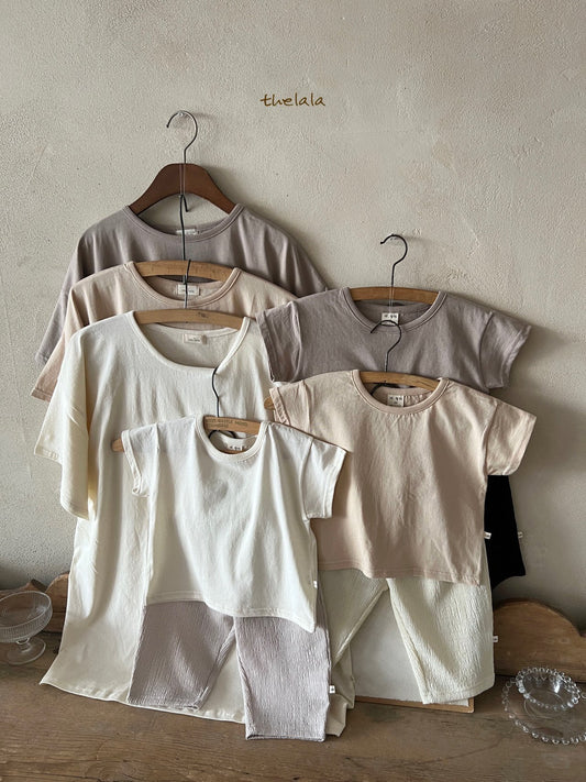 [The Lala] Modern Solid T-Shirts (Mom Couple)