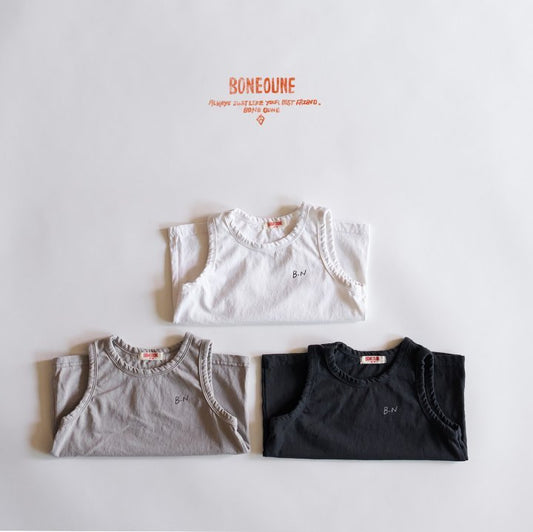 [Bone Oune] Basic Sleeveless T-Shirts