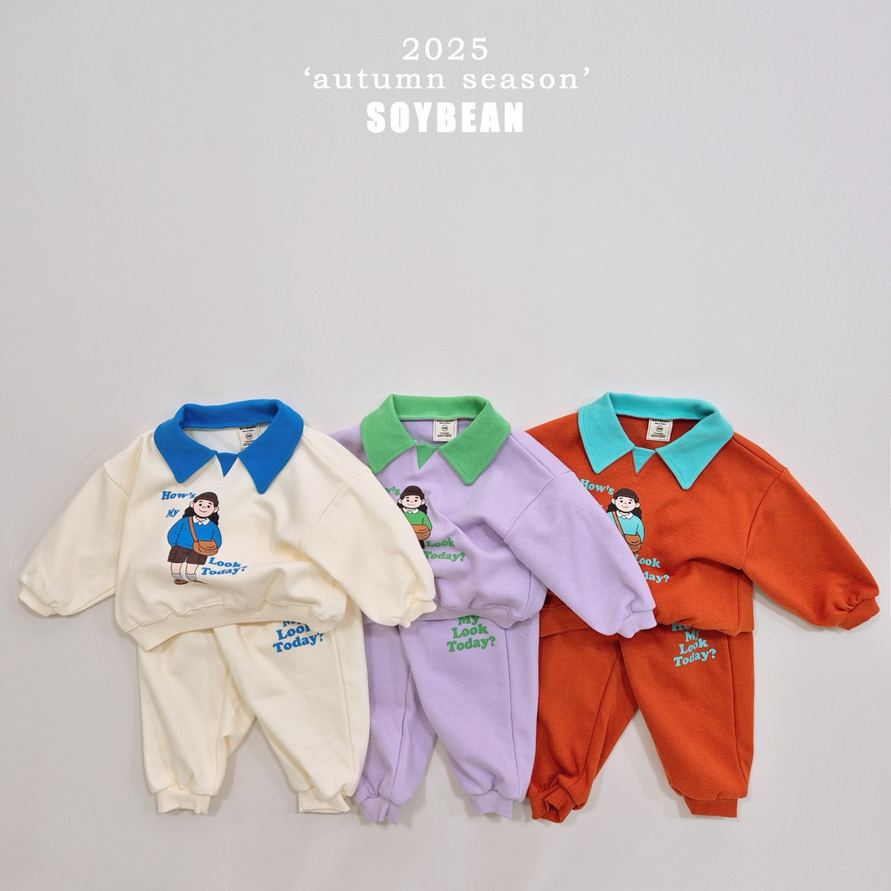 Collar Top Bottom Set