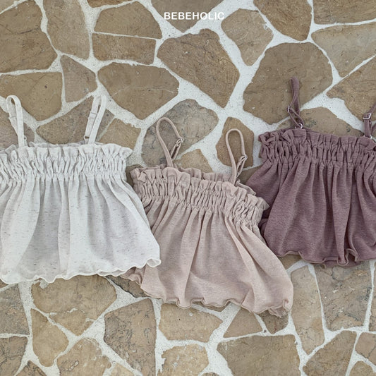 [Bebe Holic] Linen Shirring Baby T-Shirts