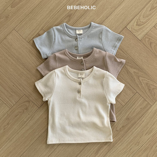 [Bebe Holic] Button Baby T-Shirts