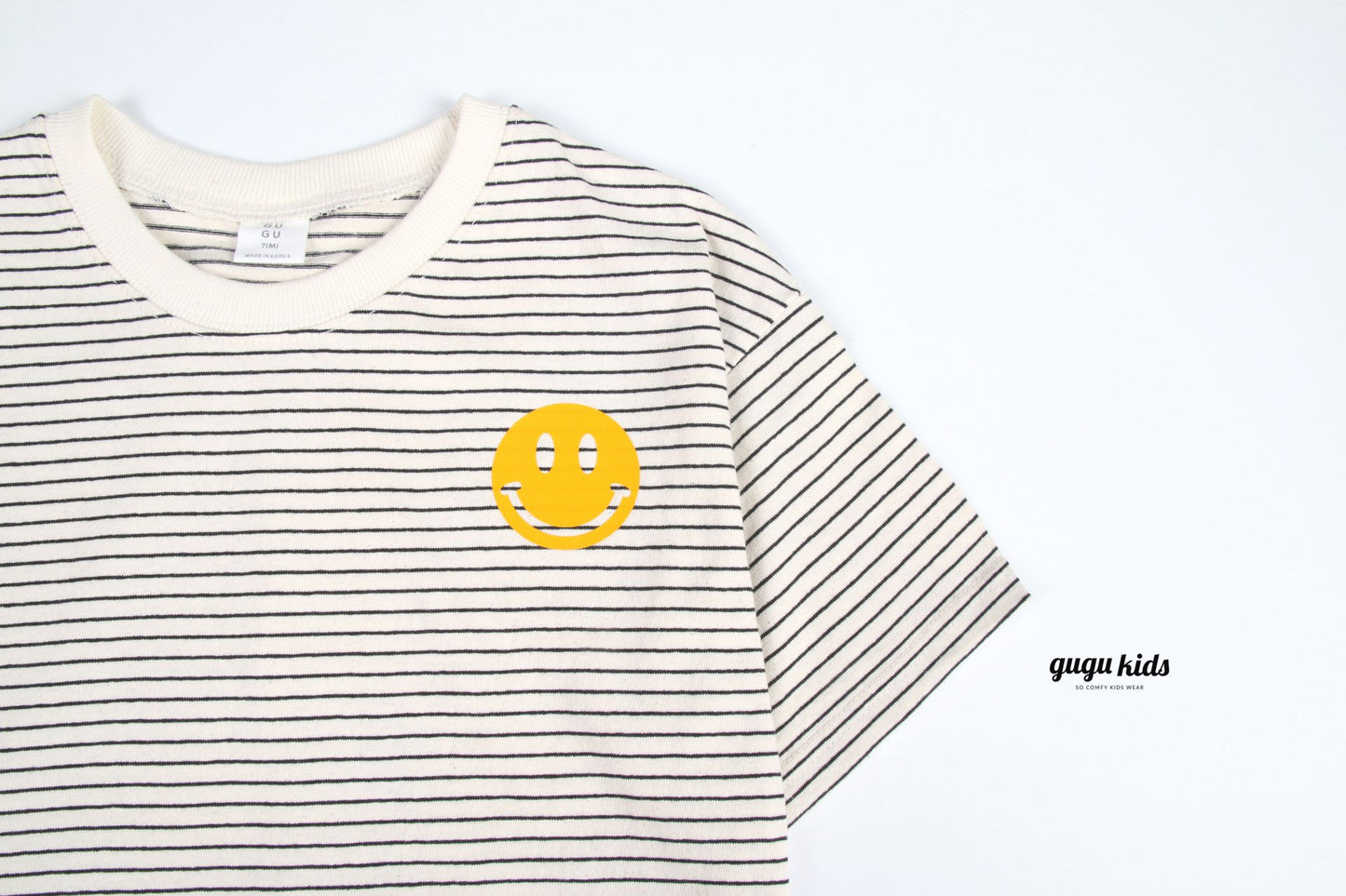 [Gugu Kids] Smile Stripe T-Shirts