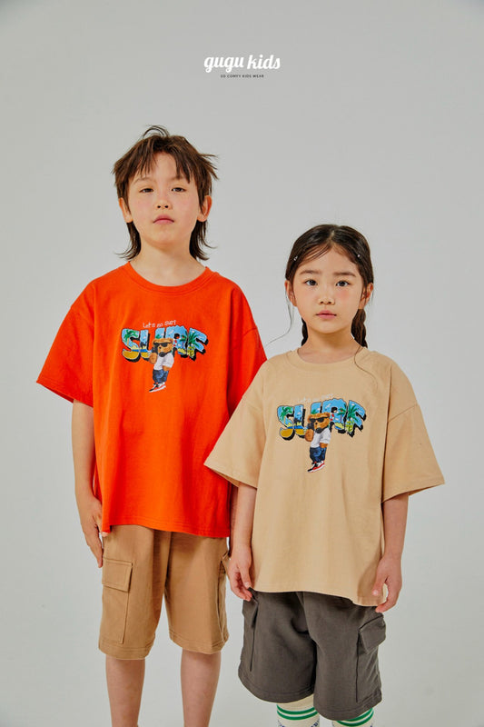 [Gugu Kids] Surf Bear T-Shirts