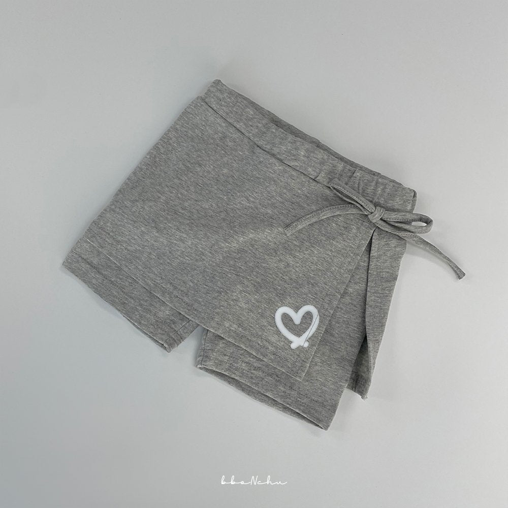 [Bbo N Chu] Heart Skirt Leggings