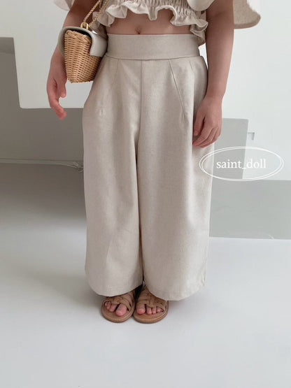 [Saint Doll] Linen Wide Pants (Mom Couple)