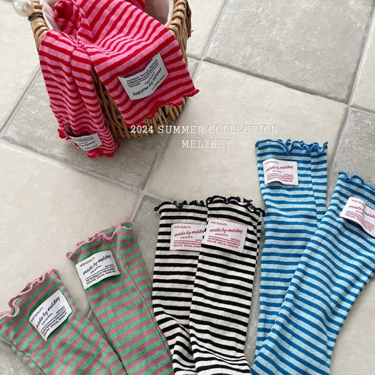 [Melikey] Label Stripe Socks