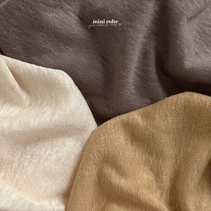 [Mini Robe] Summer Linen Top Bottom Set