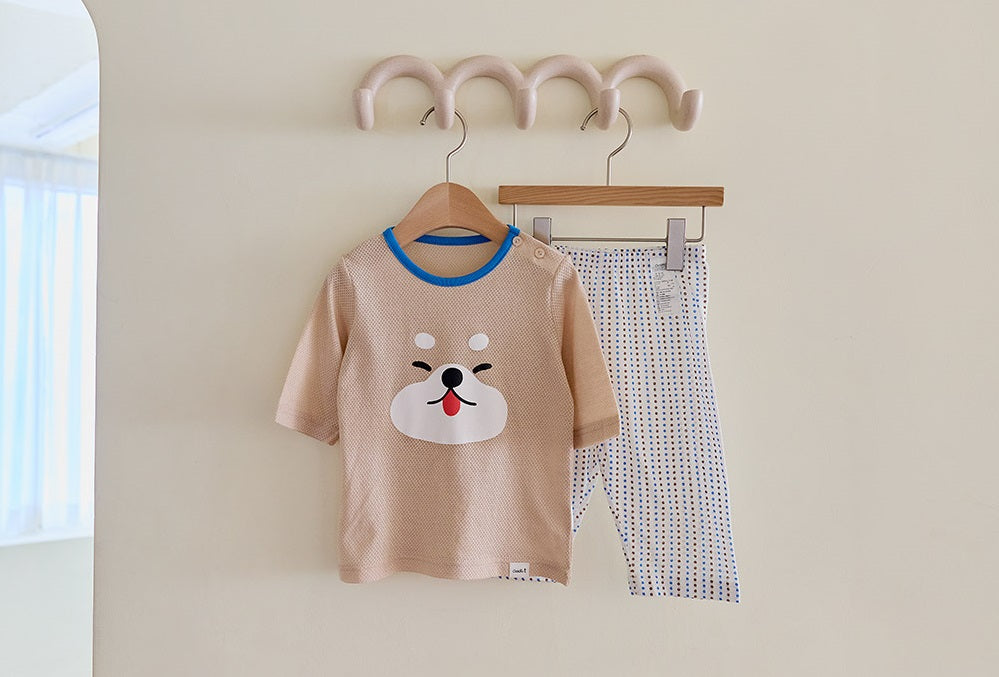 Animal Mesh 3/4 Home Wear Set