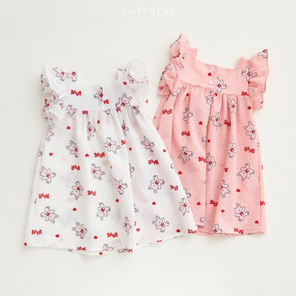 [Oottbebe] Love Rabbit Frill Dress