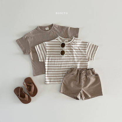 [Bonito] Stitch Cotton Shorts