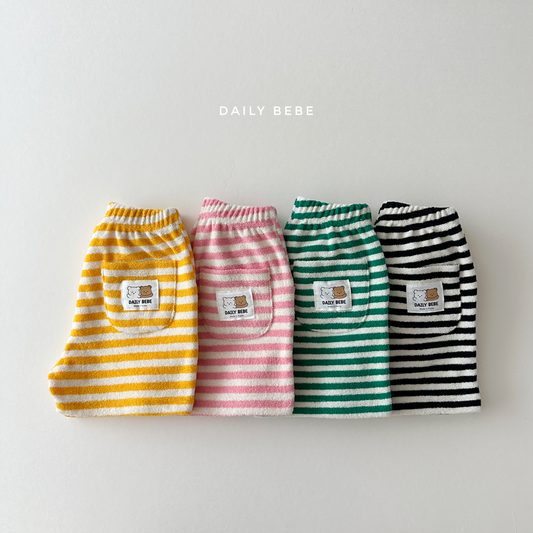 [Daily Bebe] Stripe Terry Shorts