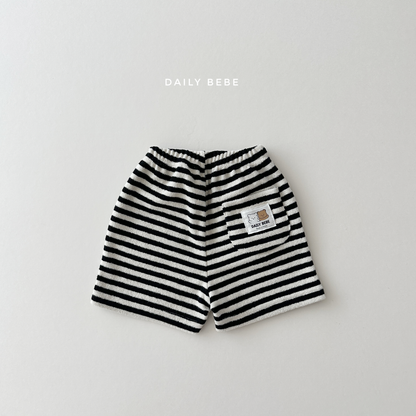 [Daily Bebe] Stripe Terry Shorts