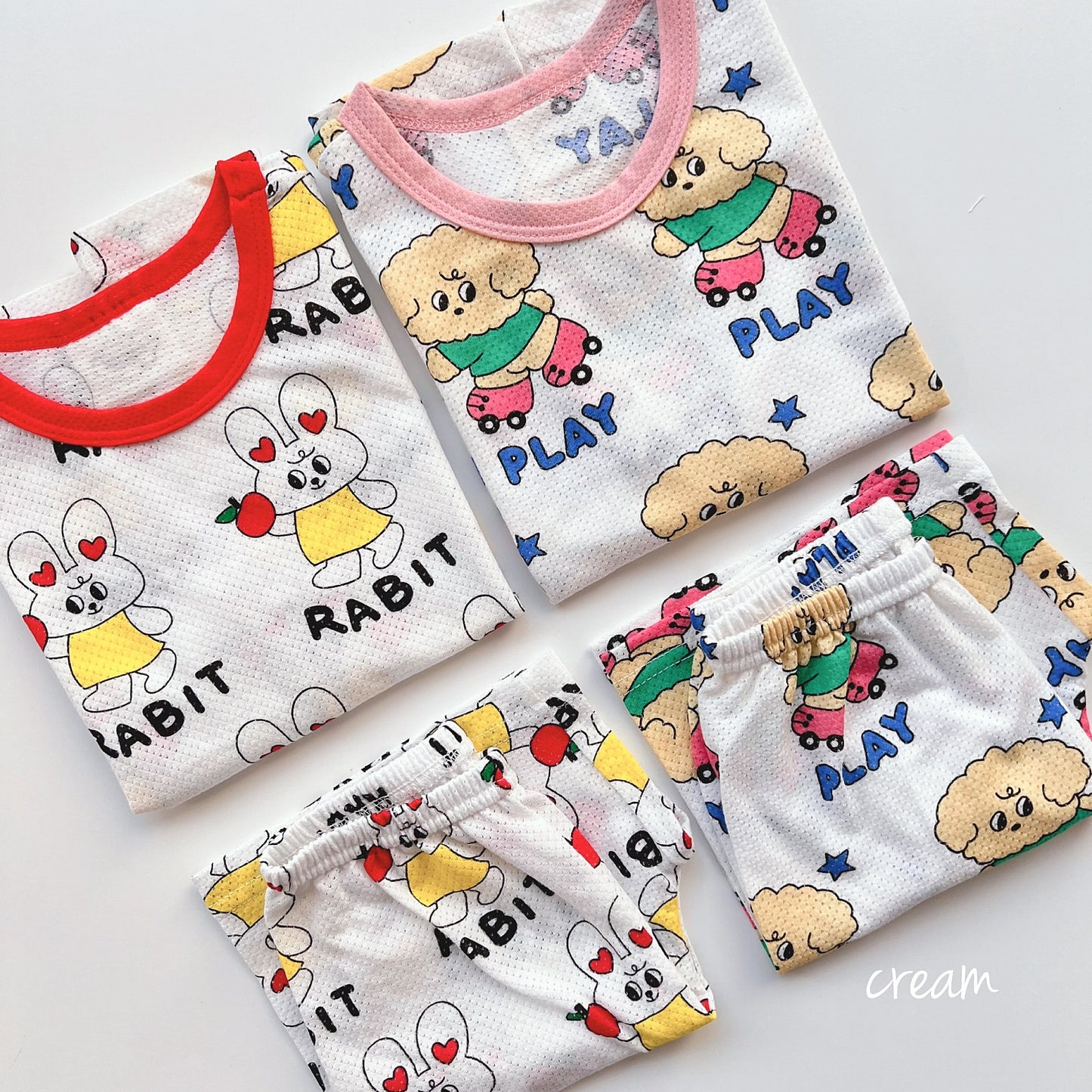 Cotton Mesh Home Wear Set