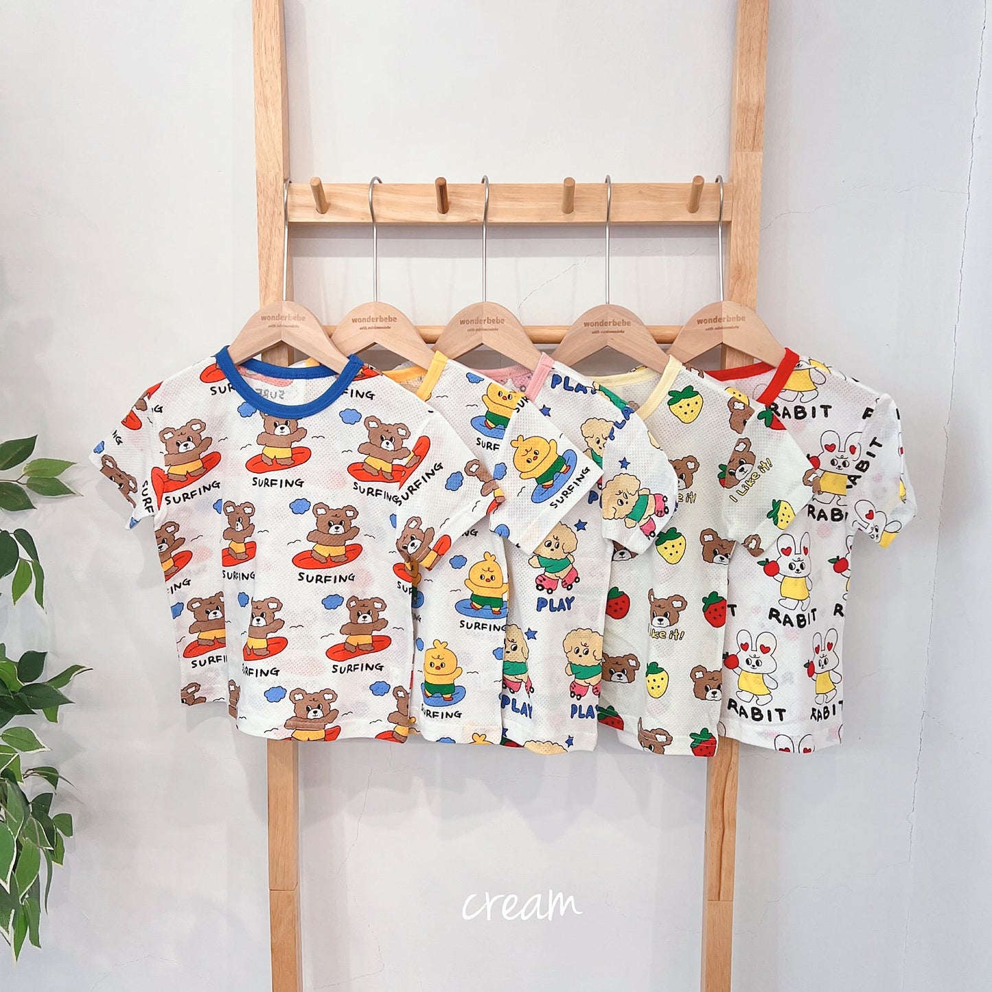 Cotton Mesh Home Wear Set