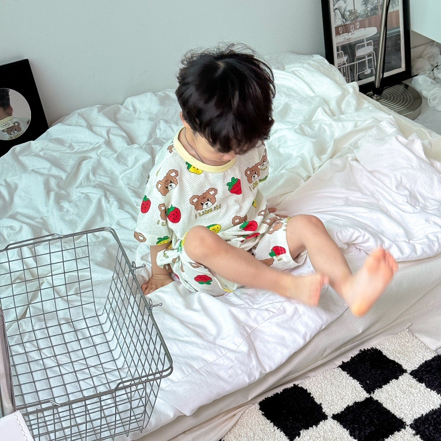 Cotton Mesh Home Wear Set