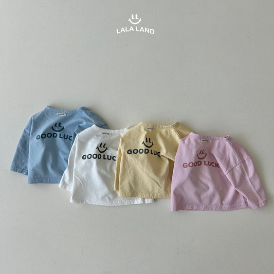 Good Luck Baby T-Shirts [Yellow, Blue/Baby S(-6m)]