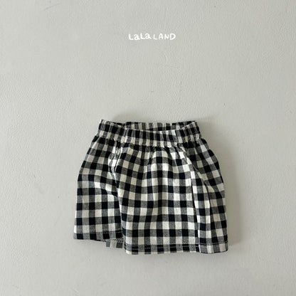 [Lala Land] Check Shorts
