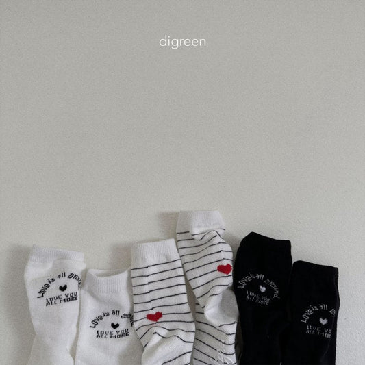 [D'Green] Love Socks Set