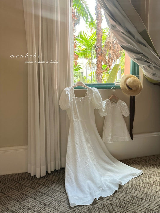 [Monbebe] Linen Prynne Dress (Mom Couple)