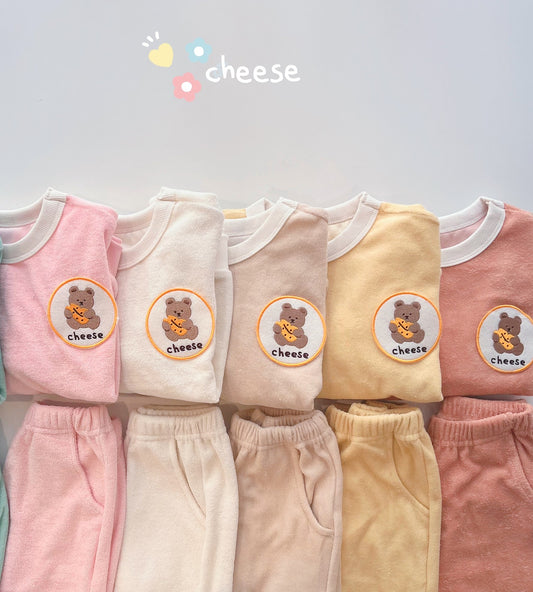 [Cheese] Cheese Terry Top Bottom Set