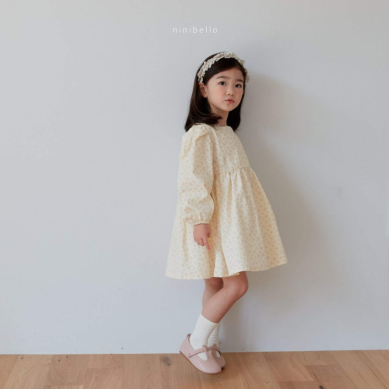 Riley Dress [Cream/L(4-5yr)]