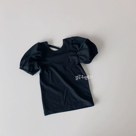 Flat T-Shirt [Black/XL(5-6yr)]