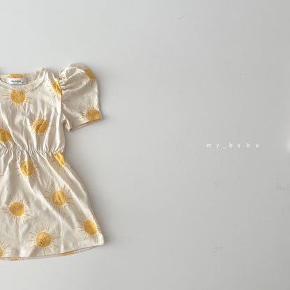 Summer Cotton Puff Dress [Sun/L(4-5yr)]