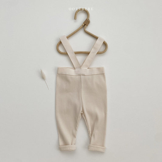 Oott Suspender Leggings [Cream/Baby M(6-12m)]