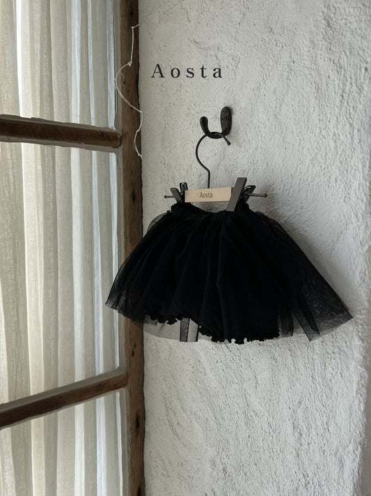 Camellia Tutu Skirt [Black/M(1-2yr)]