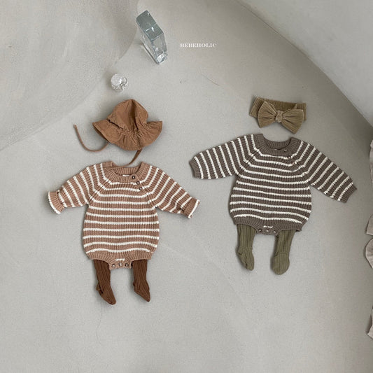 Stripe Sweater Body Suit