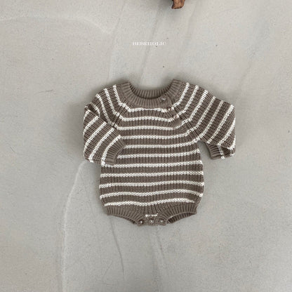 Stripe Sweater Body Suit