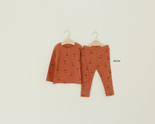 Apple Bear Home Wear Set [Orange Brick/9/L(4-5yr)]