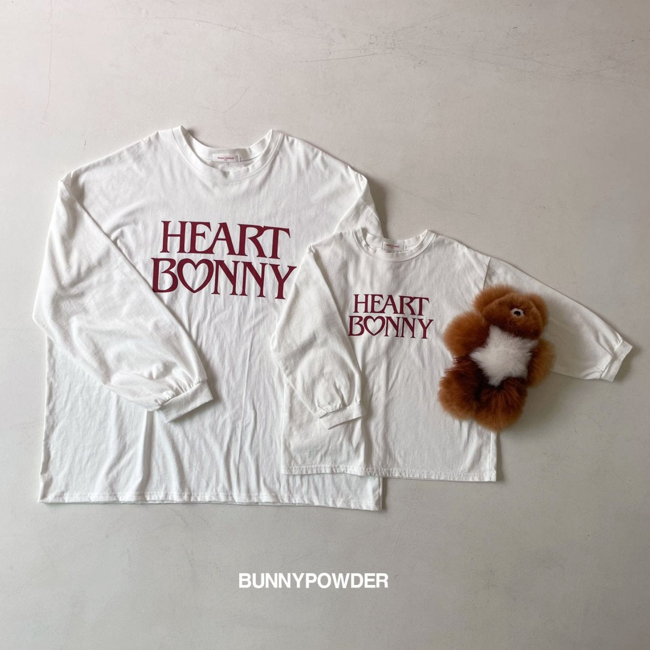 Heart Bunny T-Shirt [Ivory/Mom]