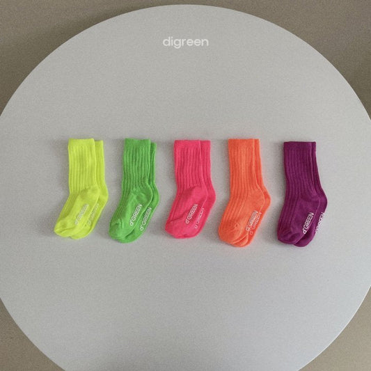 Neon Socks Set [S(2-3yr)]