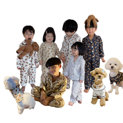 Puppy Night Pajama [Bear White/Mom]