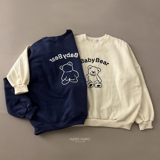 Baby Bear Fleece Sweatshirt [Cream/Adult Free Size]