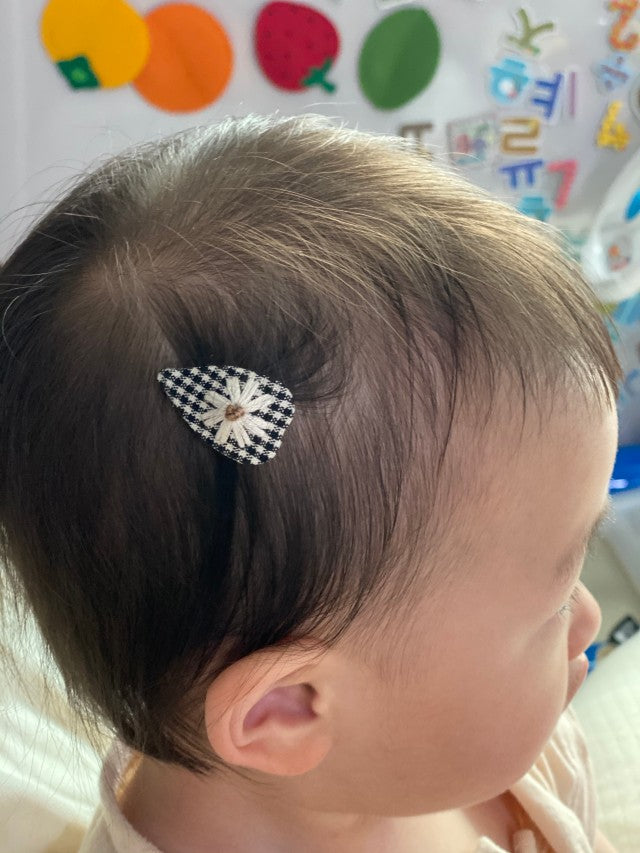 Baby Heart Embroidery Hair Pin